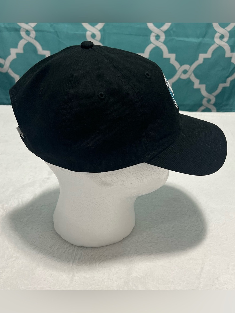 New Era Charlotte Football Club Black Hat with Teal and White Logo - Picture 5 of 13